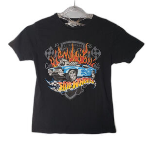 Hot Wheels Black Short Sleeve T Shirt Size Medium